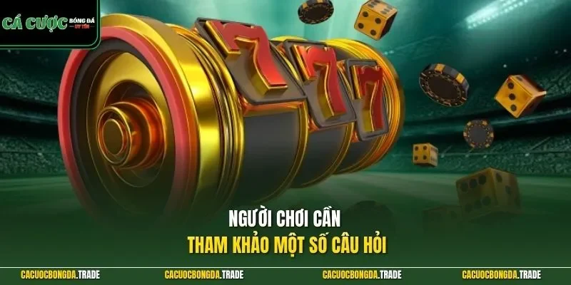 Người chơi cần tham khảo một số câu hỏi